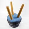 Large Blue Composite Planter with Stand