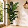 Artificial Palm Tree Extra Large - HUGE 180cm 6FT Silver Metal Planter