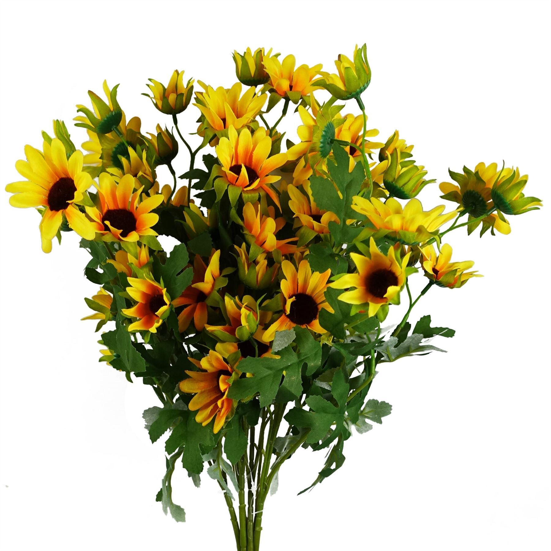 Pack of 6 x 70cm Artificial Yellow Daisy Flower Spray - Premium Quality