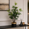 Leaf Design 60cm Artificial Nandina Bonsai Ficus Tree