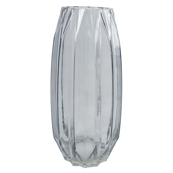 Glass Vase Clear Contemporary Glass Vase 30cm Botanik