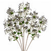 Pack of 6 x 86cm Artificial Blue Daphne Berry Sprays