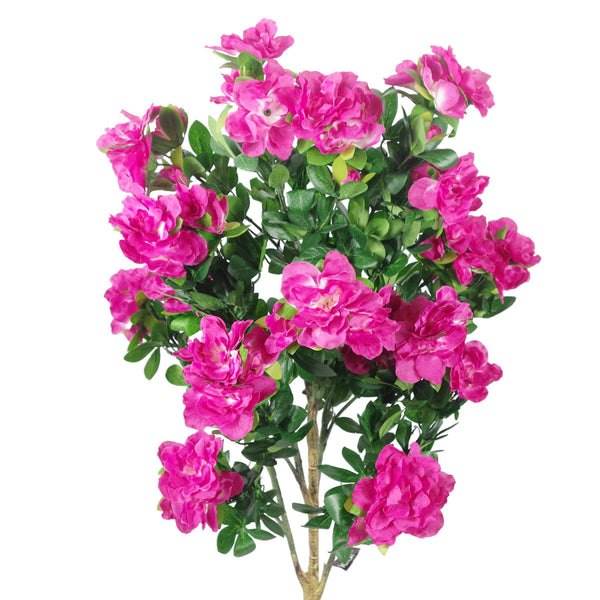 Artificial Azalea Pink Gold Planter 100cm Plants 100cm