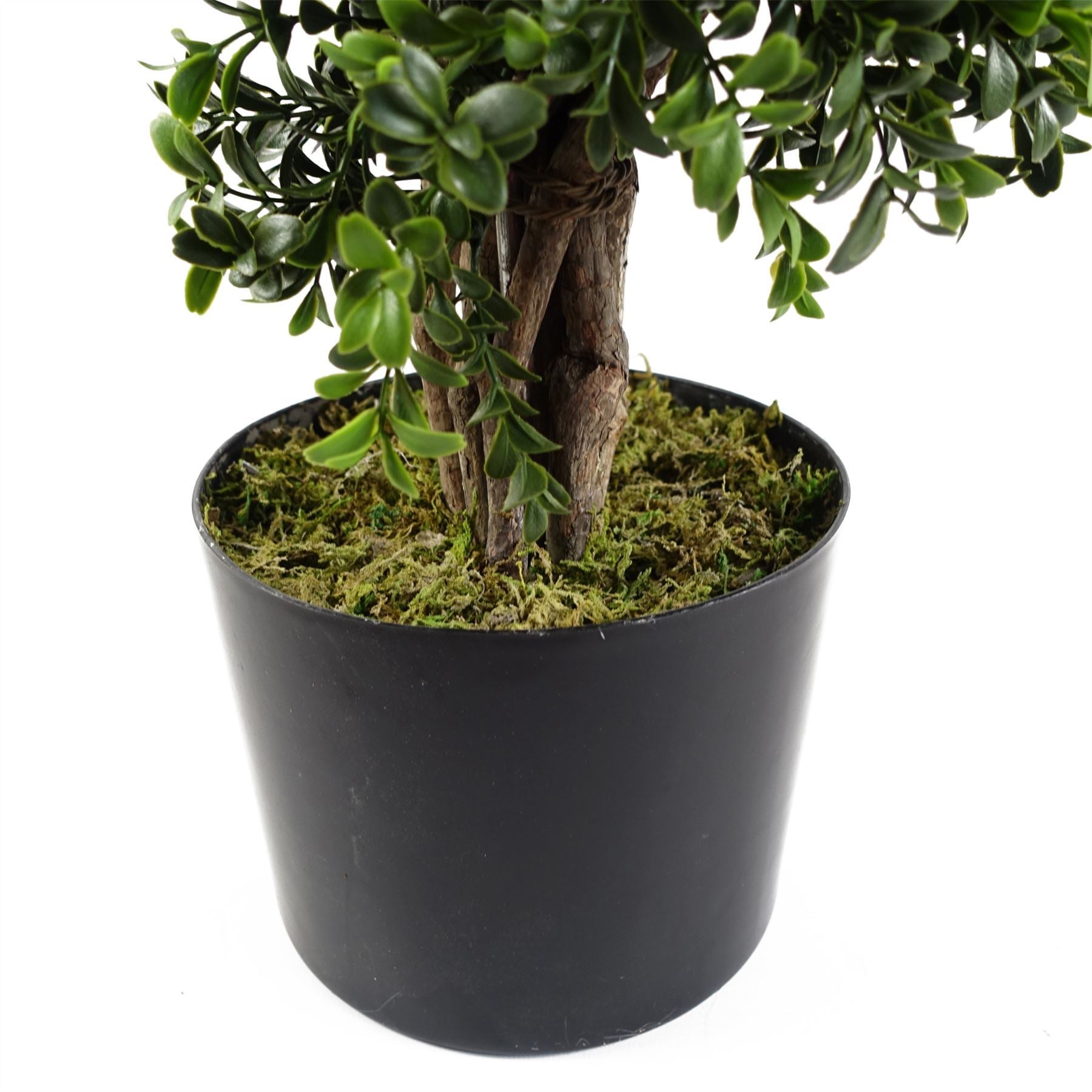 120cm Pair of Spiral Buxus Artificial Tree UV Resistant Outdoor Topiary - Premium Quality