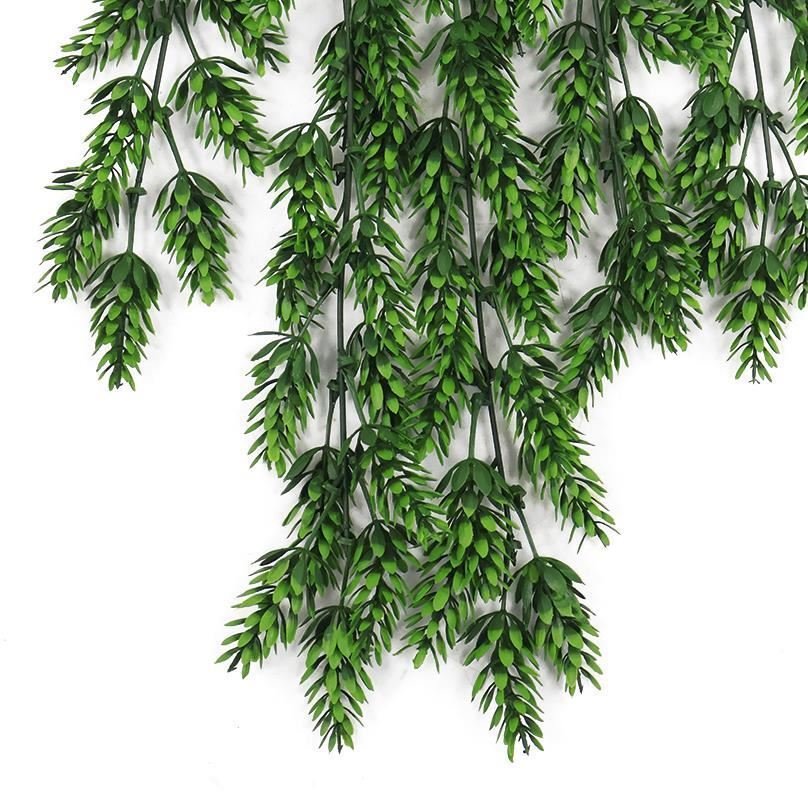 Pack of 6 x Hanging UV and Fire Resistant Artificial Clustered Fern Plant 128cm - Premium Quality