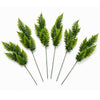 Pack of 6 x 50cm Artificial Fern Spray Stem - Spring Green