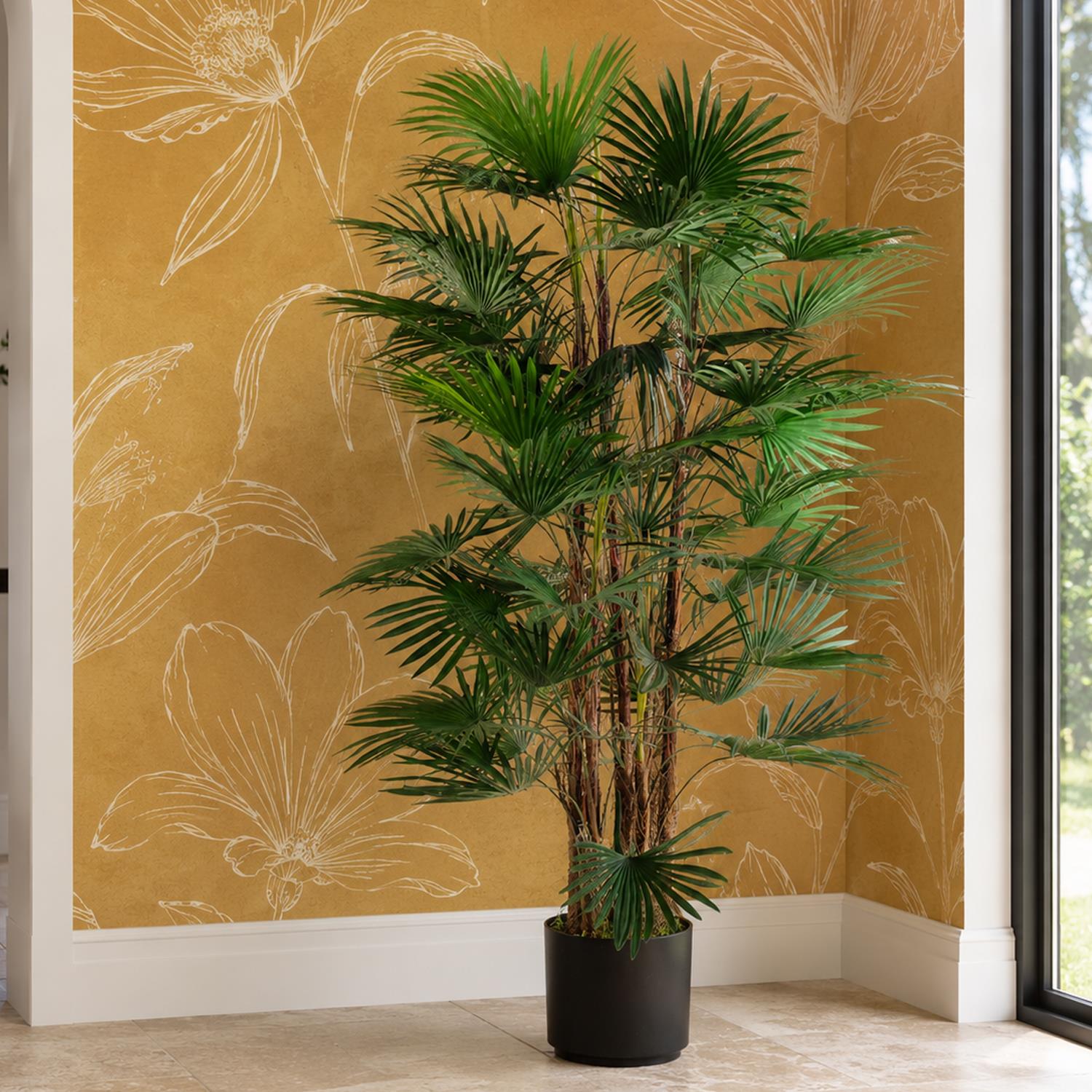 Fan Palm Artificial Tree  120cm Botanik