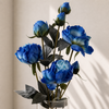 Blue Peony Artificial Flower