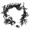 Pack of 6 x 180cm Black Artificial Fern Garland Hanging Foliage Decoration