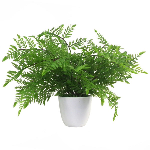 Artificial Fern Plant Pot Southern Wood Fern 30cm Leaf Design Realistic Plants Botanik