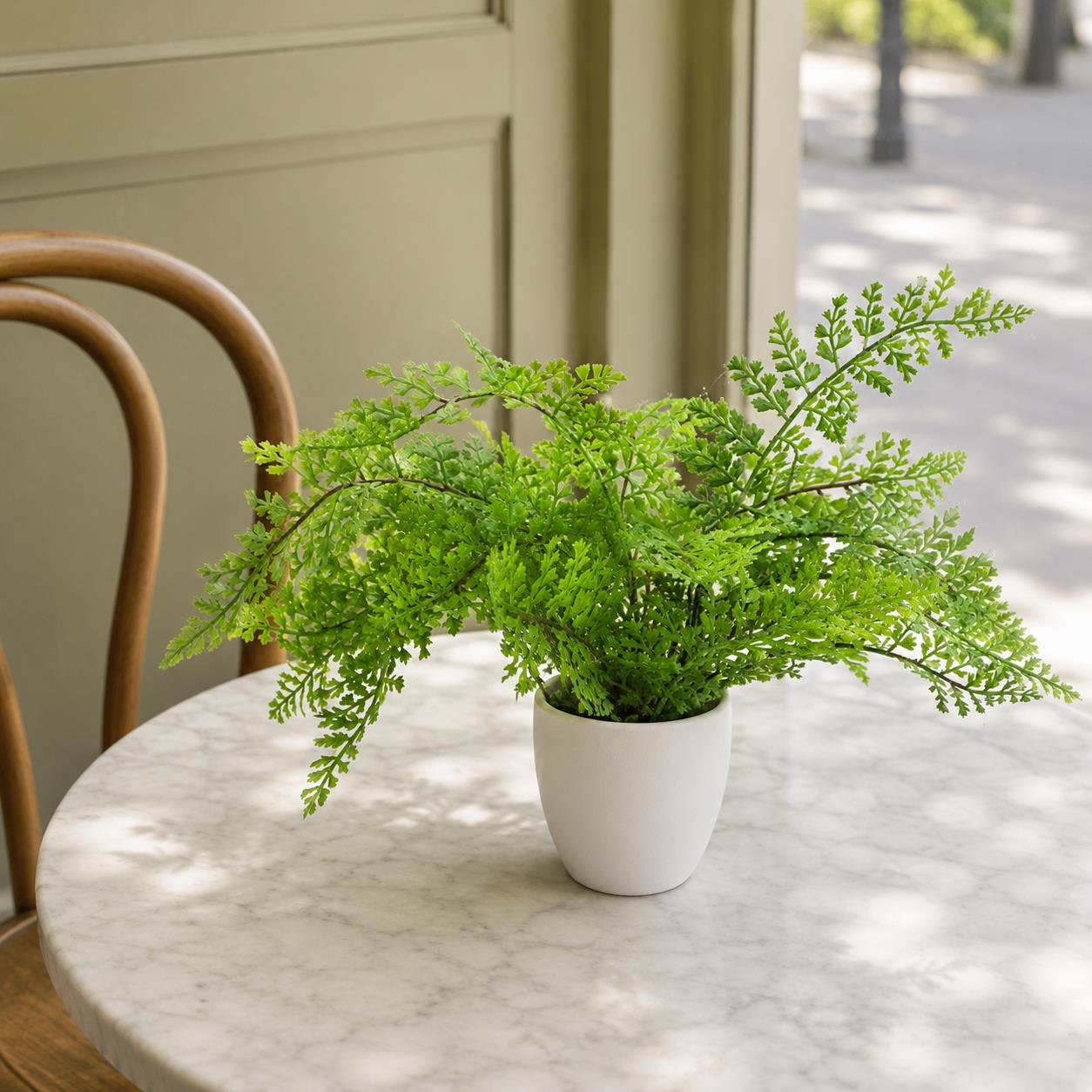Artificial Fern Plant 30cm Forest Fern 30cm In Plant Pot