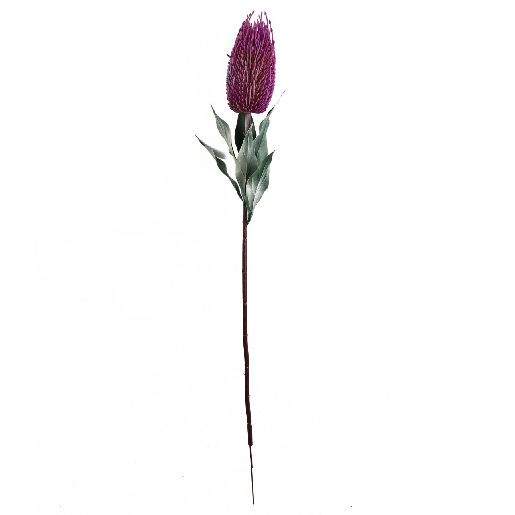 Pack of 6 x 75cm Banksia Menziesii Pink Flower Stem Artificial - Premium Quality