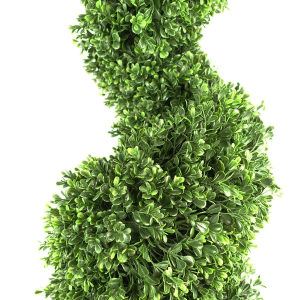 UV Resistant Plastic New Boxwood Spiral Tree 920 leaves