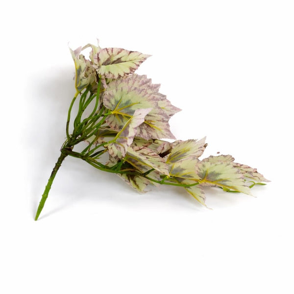 Pack of 6 x 30cm Artificial Trailing Cream and Pink Caladium - Premium Quality