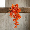Pack of 6 x 70cm Artificial Trailing Grape Ivy Plant Faux Hanging Foliage - Orange - Premium Quality