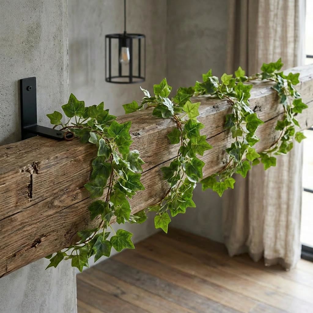 Pack of 6 x 160cm Artificial Ivy Garland Trailing Hanging Plant Faux Foliage - Green - Premium Quality