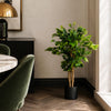Artificial Ficus Tree Plant 90cm Evergreen Trunk