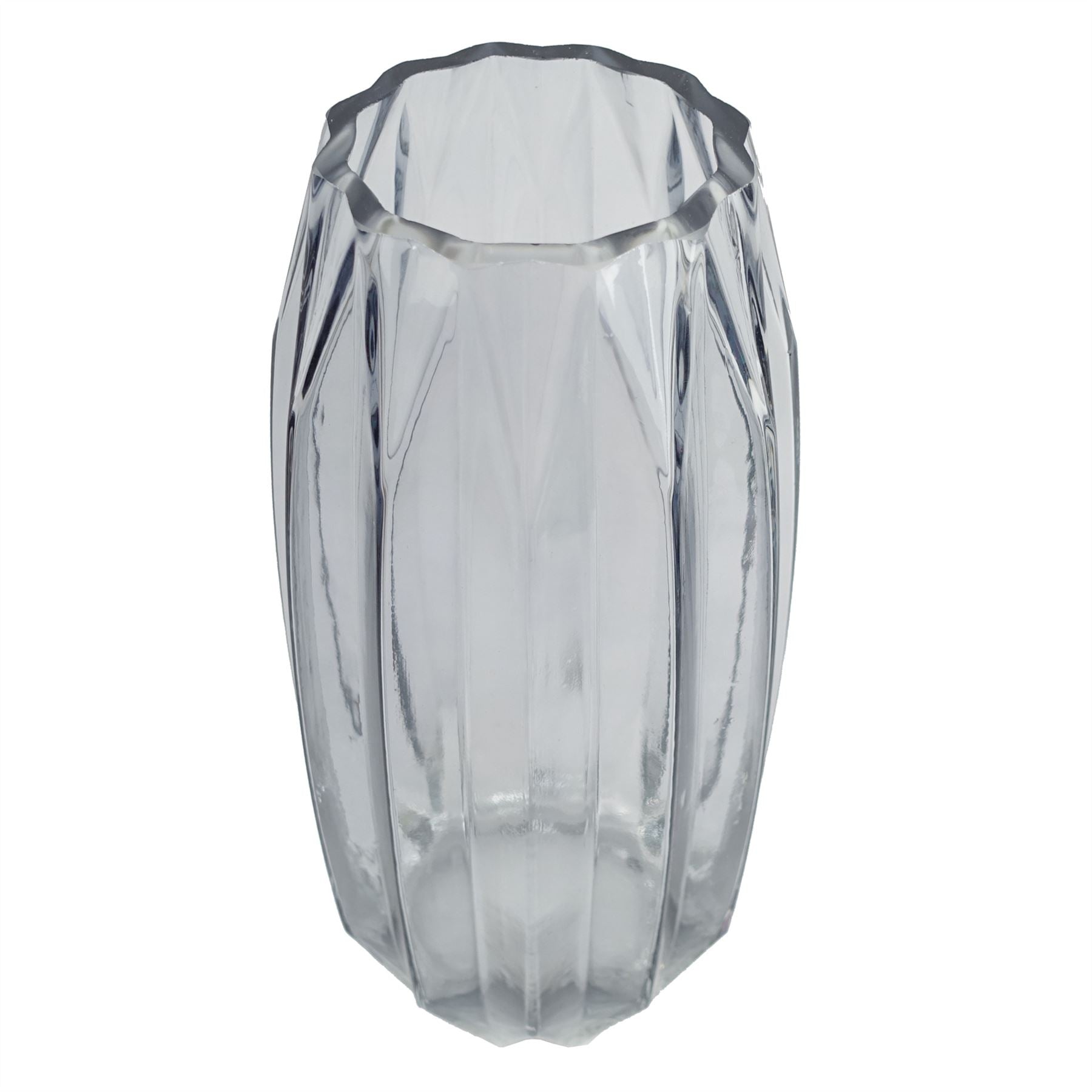 Glass Vase Clear Contemporary Glass Vase 30cm