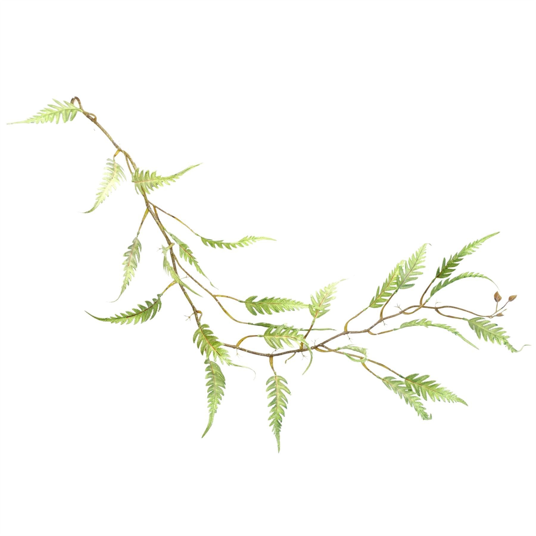 6 x 125cm Artificial Hanging Trailing Fern Plant - Premium Quality