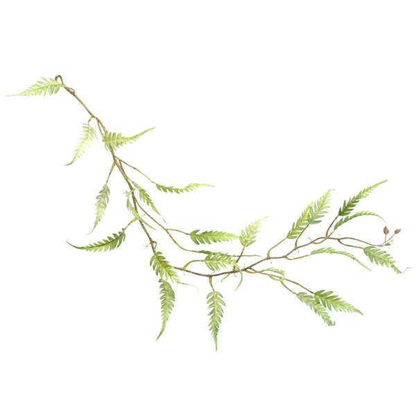 6 x 125cm Artificial Hanging Trailing Fern Plant - Premium Quality