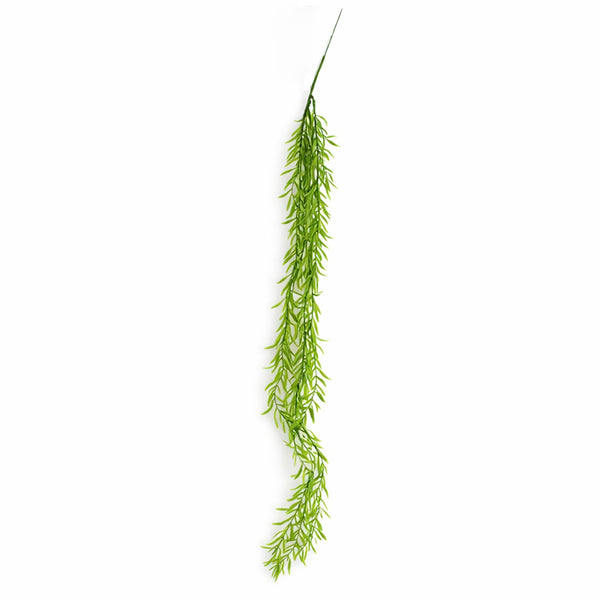 100cm Artificial Trailing Rhipsalis Style Hanging Plant - Light Green Tips