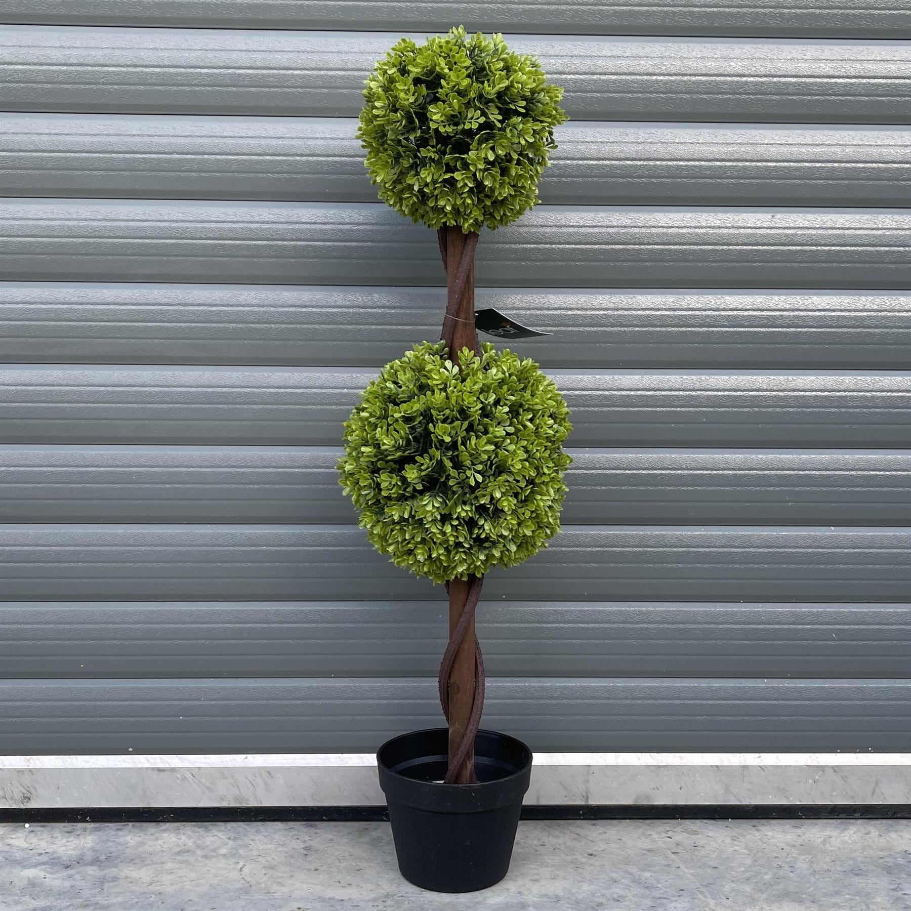 90cm Green Double Ball Topiary Tree - Premium Quality