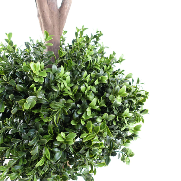 Buxus Triple Ball Artificial Tree UV Resistant Outdoor Topiary  120cm Botanik