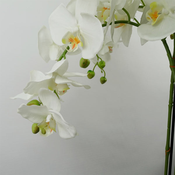 Giant White Orchid Plant Artificial 189 flowers REAL TOUCH Botanik