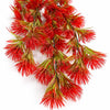 Pack of 6 x 75cm Artificial Red Thistle Trailing Hanging Plant Faux Floral