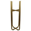 Metal Planter Stand Gold Stand Gold Metal Plant Pot 62cm x 18cm Leaf Design UK Botanik