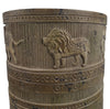 55cm x 29cm Jungle Planter with Legs Embossed Lion Elephant Large - Premium Quality