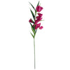 Pack of 6 x 100cm Trumpet Artificial Flower Stem Fuchsia Pink - Premium Quality