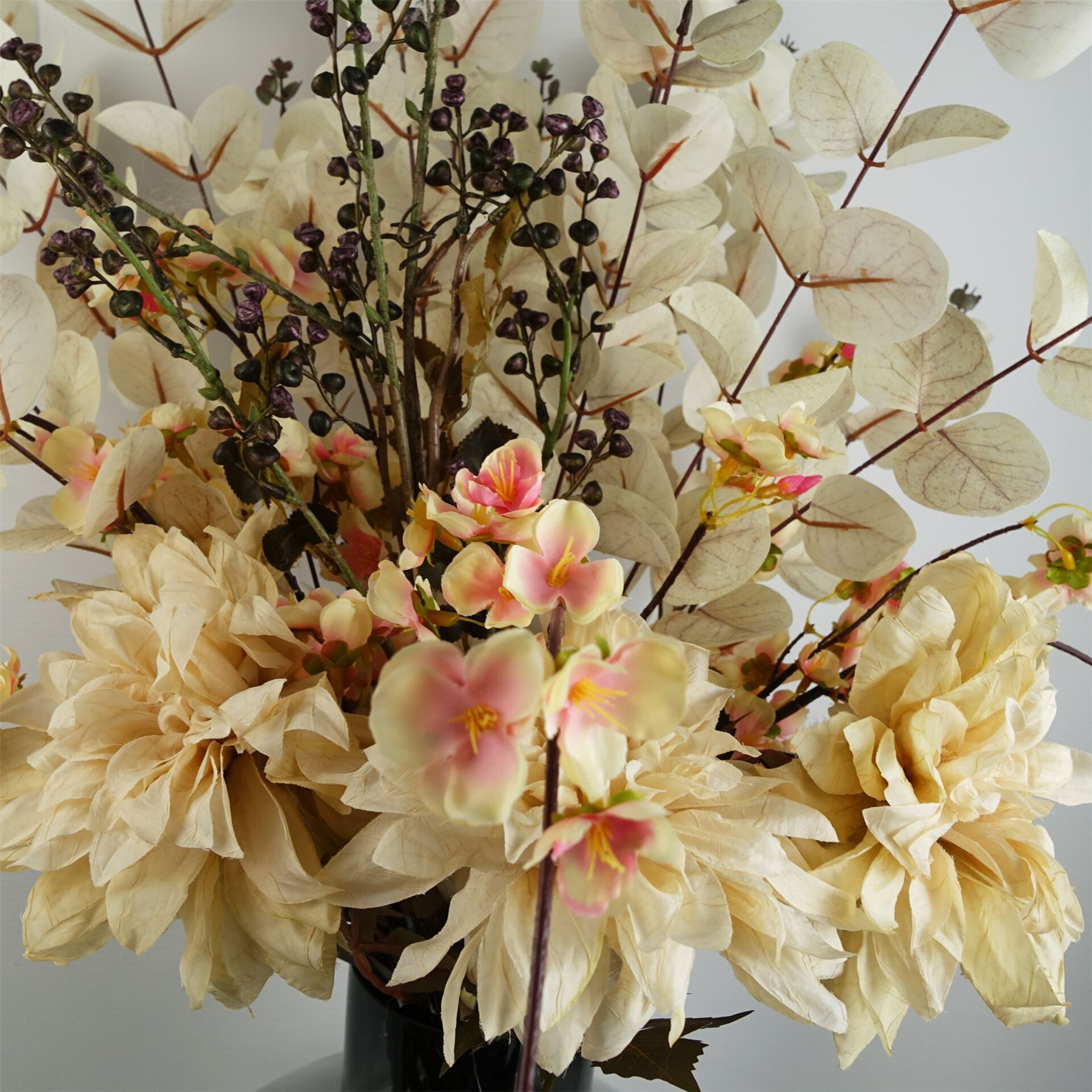 Pack of 6 x 110cm Natural Pink Trailing Cherry Blossom Stem Artificial - Premium Quality