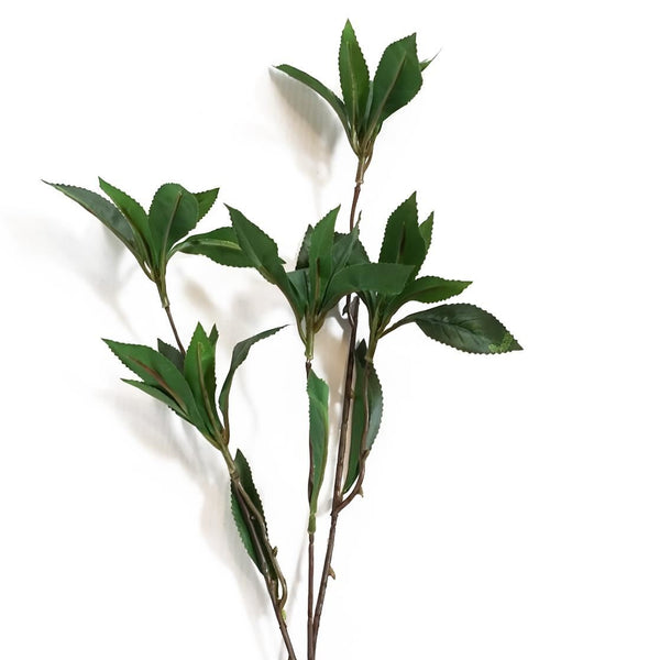Pack of 6 x 55cm Artificial Laurel Leaf Spray Stem