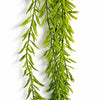 Pack of 6 x 100cm Artificial Trailing Rhipsalis Style Hanging Plant - Dark Green Tips - Premium Quality