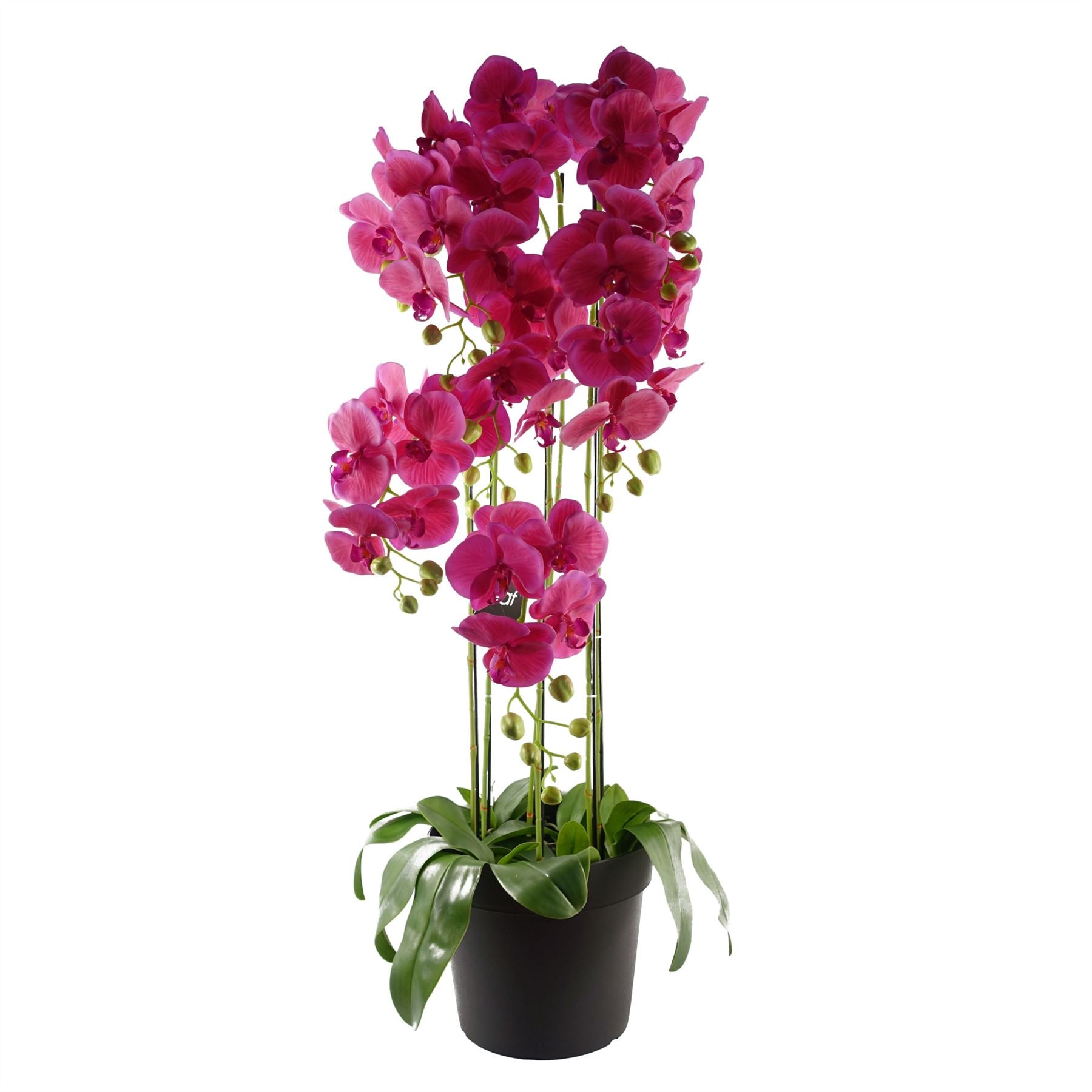 Large Pink Artificial Orchid Plant Artifcial 41 REAL TOUCH flowers Botanik