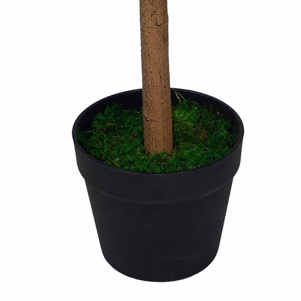 120cm Leaf Realistic Artificial Bay Cone Pair Laurel Topiary