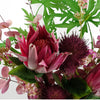 Pack of 6 x 70cm Globe Thistle Purple Ball Artificial Flower Stem - Premium Quality