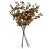 Pack of 6 x 90cm Artificial Pink Rose Stem