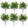 Pack of 6 x 32cm Artificial Fern Foliage Spray Stem – Faux Green Decorative Fillers