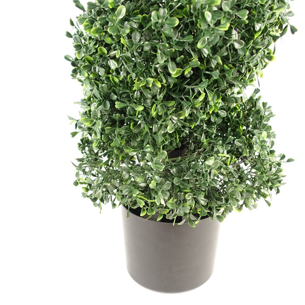 Artificial Topiary Boxwood Tree Spiral Topiary - UV PROTECTED Botanik