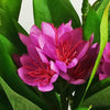 18cm Artificial Freesia Plant Dark Pink Flowering - Premium Quality