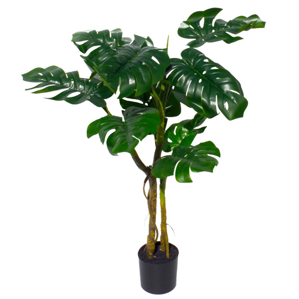 Artificial Monstera Plant Cheese Plant Twisted 120cm 120cm Leaf Design Realistic Botanik