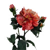 6 x 60cm Peony Artificial Flower Pink - 6 flowers 18 buds - Premium Quality