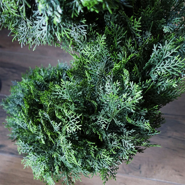 120cm Pair of Spiral Cedar Tree Artificial Topiary - Premium Quality