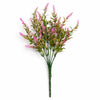 Pack of 6 x 34cm Artificial Pink Heather Stem Plant