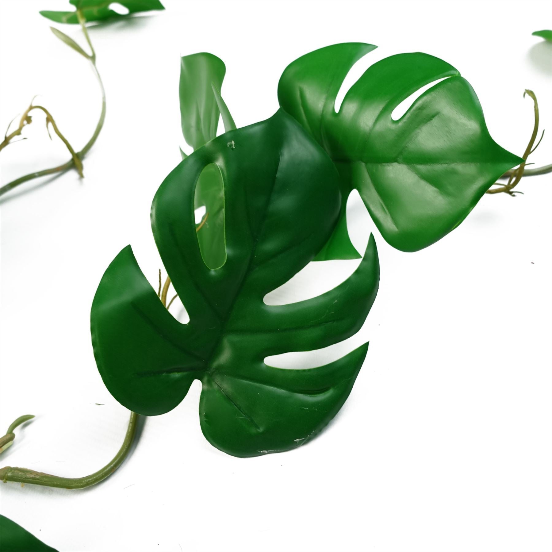 6 x 100cm Artificial Hanging Trailing Monstera Plant - Premium Quality