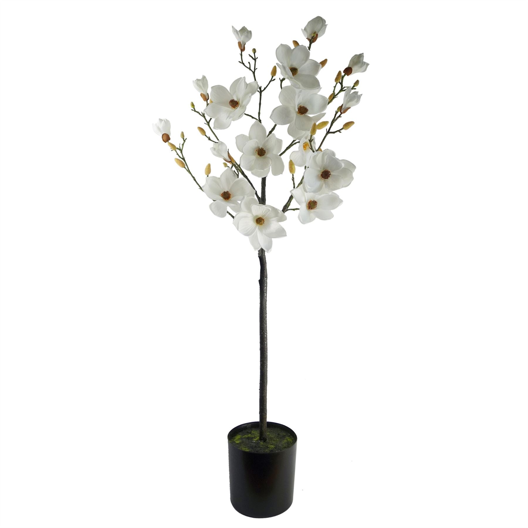 Magnolia Artificial Tree White Potted Botanik