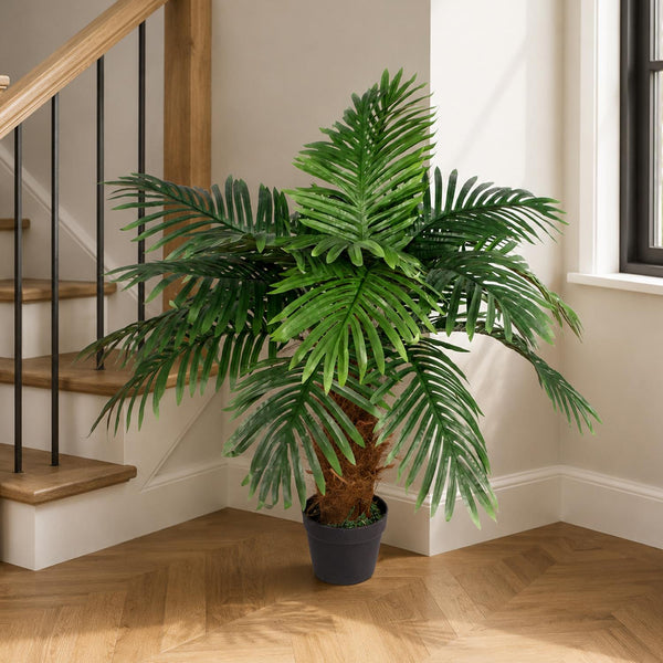Artificial Princess Palm Tree - 100cm Brown Natural Trunk