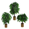 80cm Artificial Mango Tree Plant Metal Planter